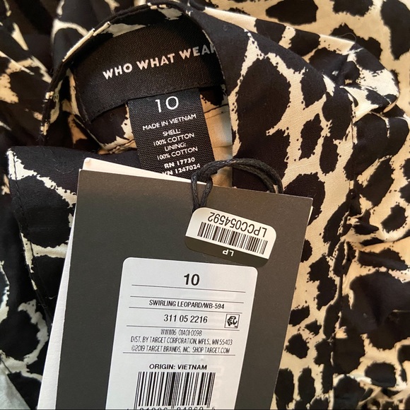 Who What Wear Leopard Print Ruffled Midi Skirt - Picture 7 of 9